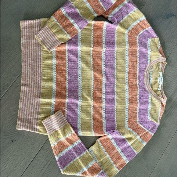 Veronica Beard Purple and Gold Knit Top, Small - Picture 6 of 9